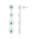 Pendientes en plata con Esmeralda de Socoto