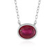 Collier en argent et Rubis de Bemainty
