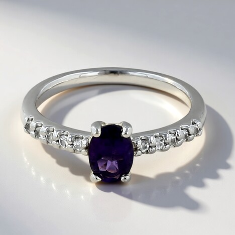 Anello in argento con Ametista