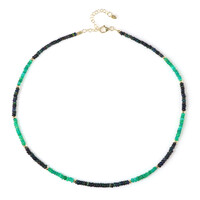 Green Ethopian Opal Silver Necklace
