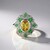 Anello in argento con Berillo Giallo