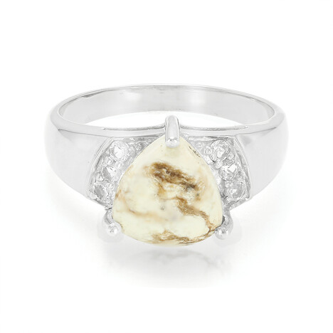 Anello da uomo in argento con Magnesite