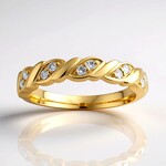 Anello in oro con Diamante SI1 (G) (Annette)