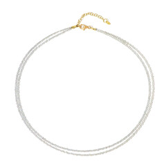 Collier en argent et Topaze blanche
