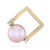Zilveren hanger met een Roze zoetwater kweekparel (TPC)