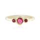 Pinkfarbener Spinell-Goldring