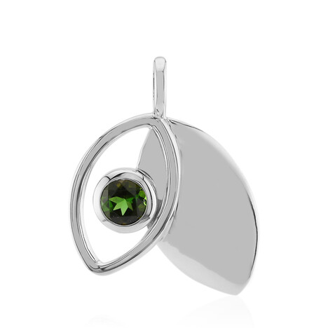 Colgante en plata con Turmalina verde de Brasil (Pallanova)