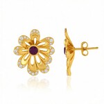 Orecchini in argento con Rodolite (de Melo Essence)
