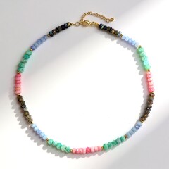 Collana in argento con Opale Rosa
