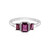 Rhodolite Silver Ring