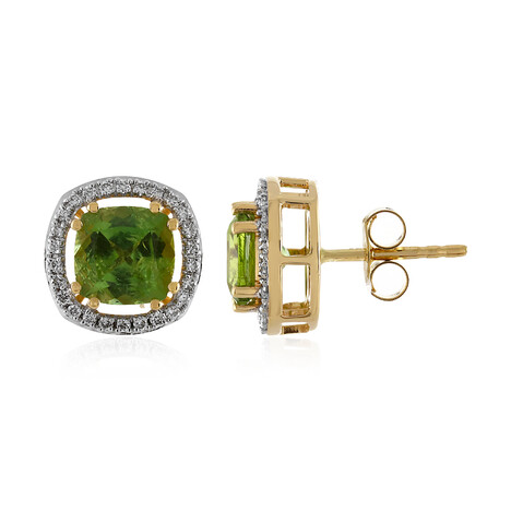 Boucles d'oreilles en or et Tourmaline verte (AMAYANI)