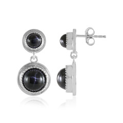 Orecchini in argento con Diopside Stellato d'India