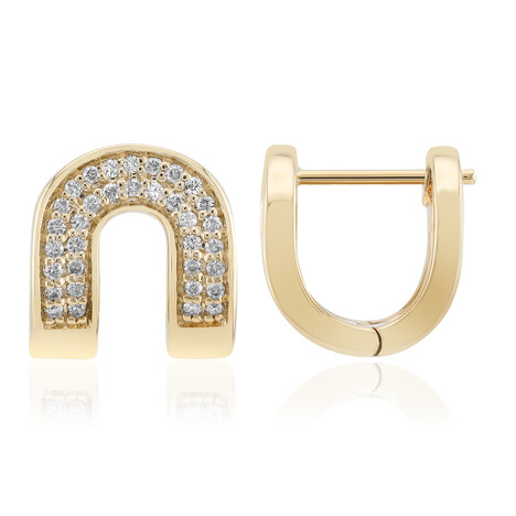 Gouden oorbellen met Diamanten SI1 (G) (Annette)