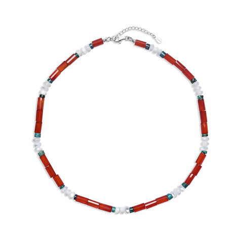 Collana in argento con Corniola