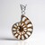 Ciondolo in argento con Ammonite (Bali Barong)