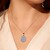 Sky Blue Topaz Silver Necklace