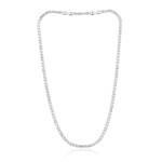 Collar en plata con Topacio blanco