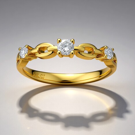 Anello in oro con Diamante I1 (H) (CIRARI)