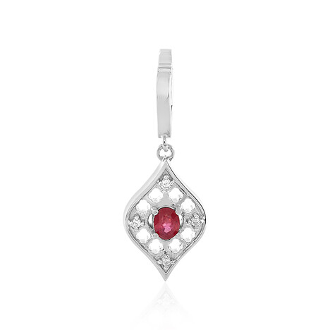 Bemainty Ruby Silver Pendant