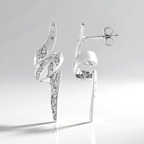 Orecchini in argento con Zircone (de Melo Essence)