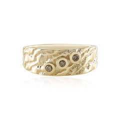 Gouden ring met I3 Champagne Diamanten (de Melo Gold)