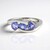 Anello in argento con Tanzanite