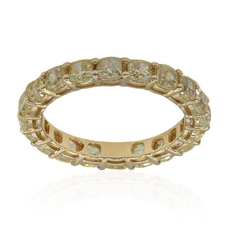 Anillo en oro con Diamante amarillo SI2 (CIRARI)