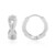 Zilveren oorbellen met zirkonen