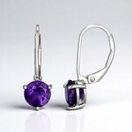Orecchini in argento con Ametista Zambiana