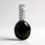 Ciondolo in argento con Giadeite Nera (Annette)