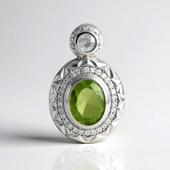 Ciondolo in argento con Peridoto (de Melo Essence)