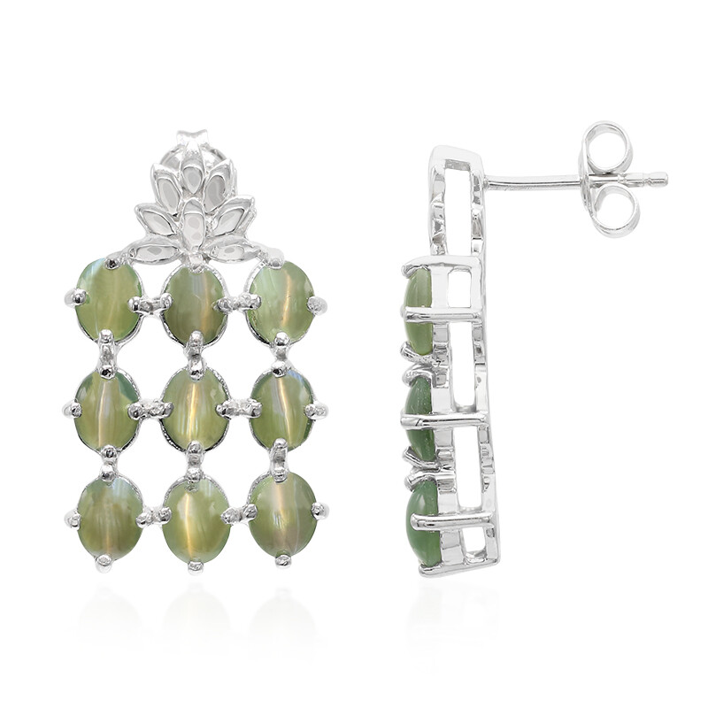 Orecchini In Argento 925 Con Opale A Forma Di Gatto - Design Carino Per Donne E Ragazze - Foto 11