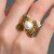 White Freshwater Pearl Silver Ring (TPC)