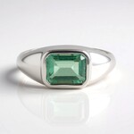 Anello in argento con Fluorite Verde