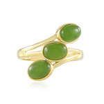 Zilveren ring met Canadese jade