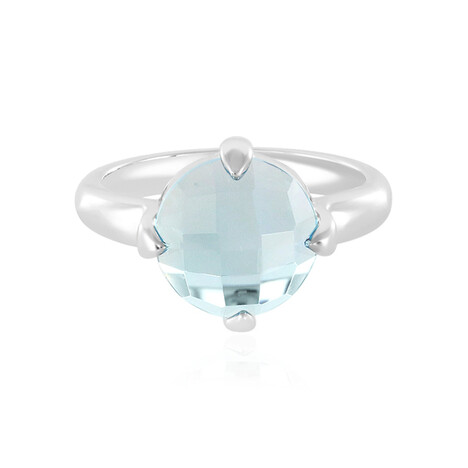 Bague en argent et Topaze bleu ciel