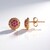 Orecchini in argento con Zaffiro Rosa (Gems en Vogue)