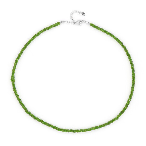 Collar en plata con Diópsido de Rusia