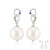 Orecchini in argento con Perla d'Acqua Dolce Bianca (TPC)