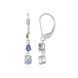 Boucles d'oreilles en argent et Opale Welo