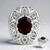 Anello in argento con Granato Mozambico (Annette classic)