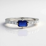 Bague en argent et Kyanite du Népal