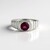 Anello in argento con Rodolite