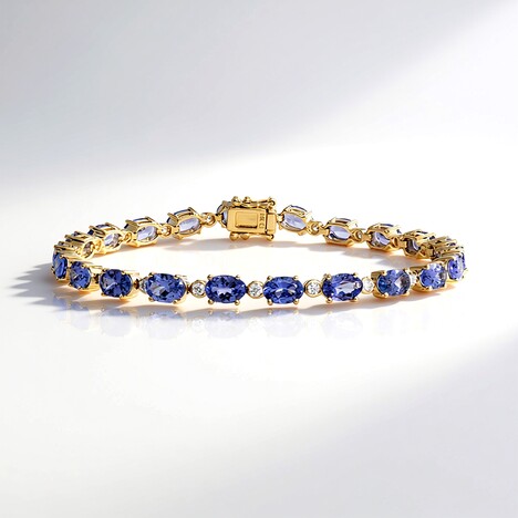 Bracciale in oro con Tanzanite AAA (CIRARI)