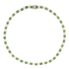 Collana in argento con Giada Canadese