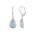 Aquamarin-Silberohrringe (MONOSONO COLLECTION)