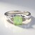 Anello in argento con Prehnite