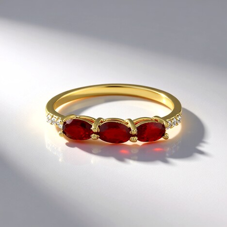 Anello in oro con Rubino Tanzania