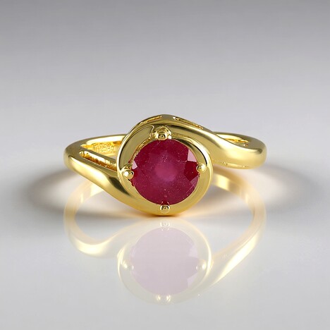 Bague en argent et Rubis de Madagascar