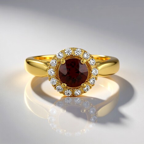 Anello in argento con Zircone Rosa